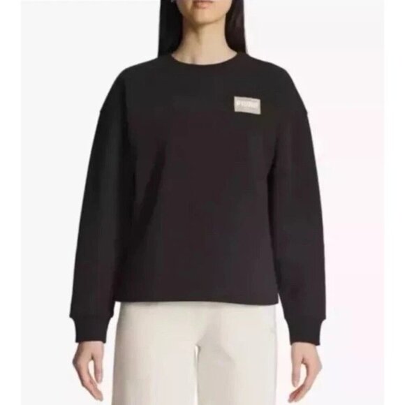 NEW Puma Women's XL Crewneck Black Pullover Sweatshirt - Picture 1 of 10